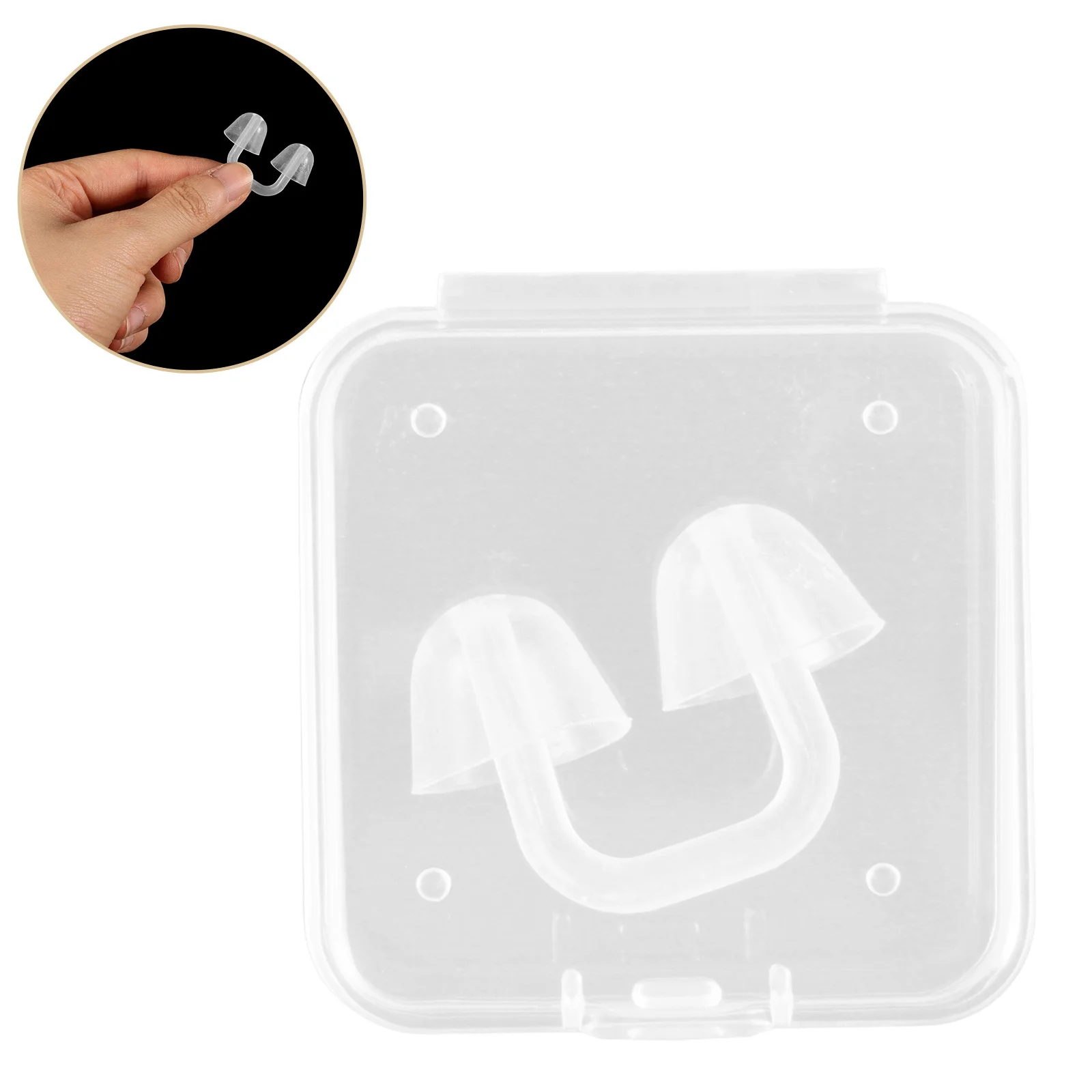 Pince-nez de natation transparente, pratique, Durable, sûre pour la natation, facile à porter, matériau PVC