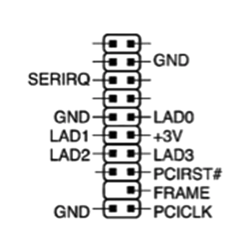 DN-LPC Protection Module For ASUS TPM-L R2.0/Gigabyte GC-TPM2.0 Compatible With  And For AMD Platform Module 20-Pin