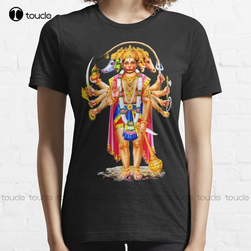 Panchmukhi Hanuman T-Shirt | Panchmukhi Hanuman Poster  T-Shirt Graphic Tshirts For Men New Popular Breathable Cotton Xs-5Xl New