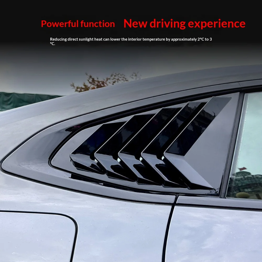 Applicable to 2020+ BMW BMW 4 Series G26 Gran Coupe Triangular Window Louver Sticker Cross-border Modification