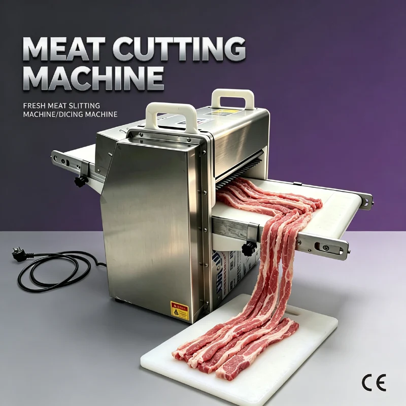 Commercial Electric Meat Slicer For Meat Restaurant Canteen Supermarket Meat Strip Cutting Machine