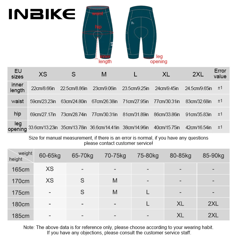 INBIKE Pro Summer Men\'s Cycling Shorts Bicycle Pants Shock-absorbing Cycling Clothing Mountain Road Bike Tousers With pocket