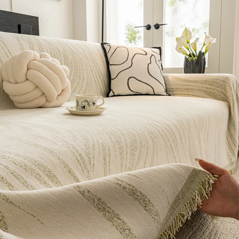 Home Living Room Sofa Couch Towel Full Protection Luxury Sofa Cover Waterproof Cat Proof Chenille Slipcover 2/3/4 Seater Couch