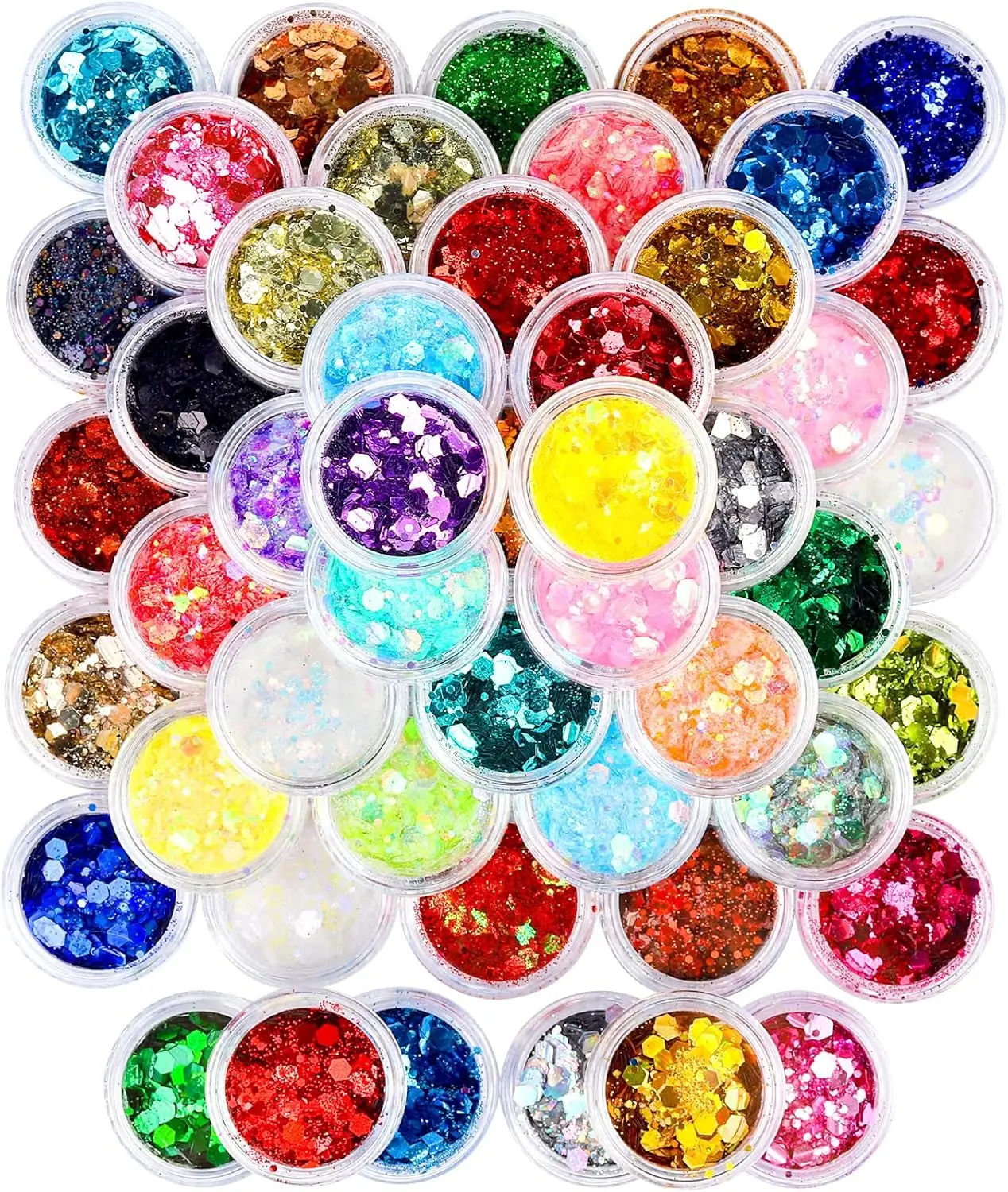 

48 цветов голографического глиттера для рукоделия, радужный глиттер для смолы, нейл-арта, поделок своими руками, оптовый глиттер для декора ногтей