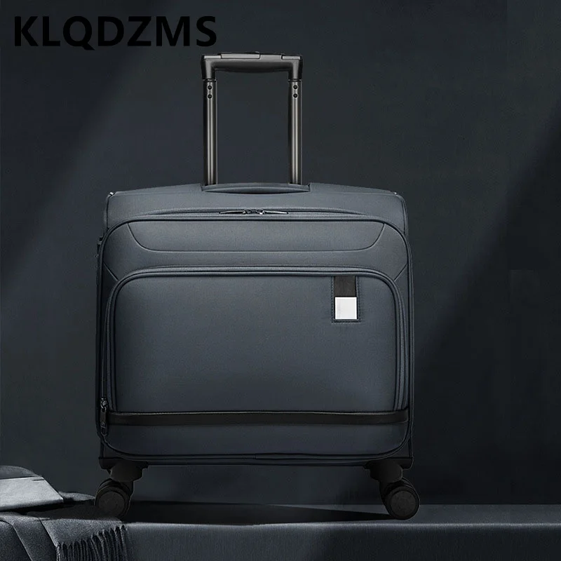 Klqdzms 16 "18 Zoll verschleiß feste Box Koffer Koffer Oxford Stoff kleine Boarding Box Aviation Box Trolley Bag Roll gepäck