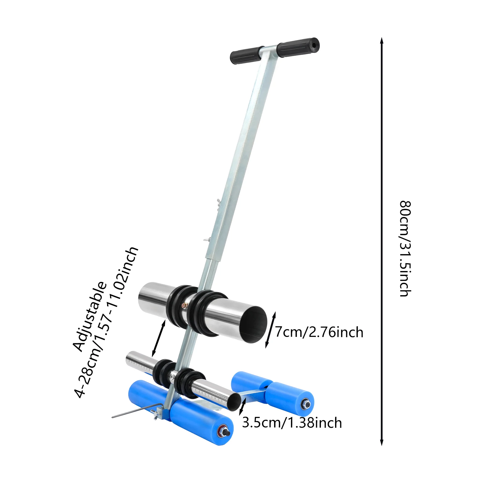 Hand-Push Tape Marking Machine with a Handle and Circle Drawing Kit,Versatile Lane Marking Tool For Demanding Line Marking Tasks