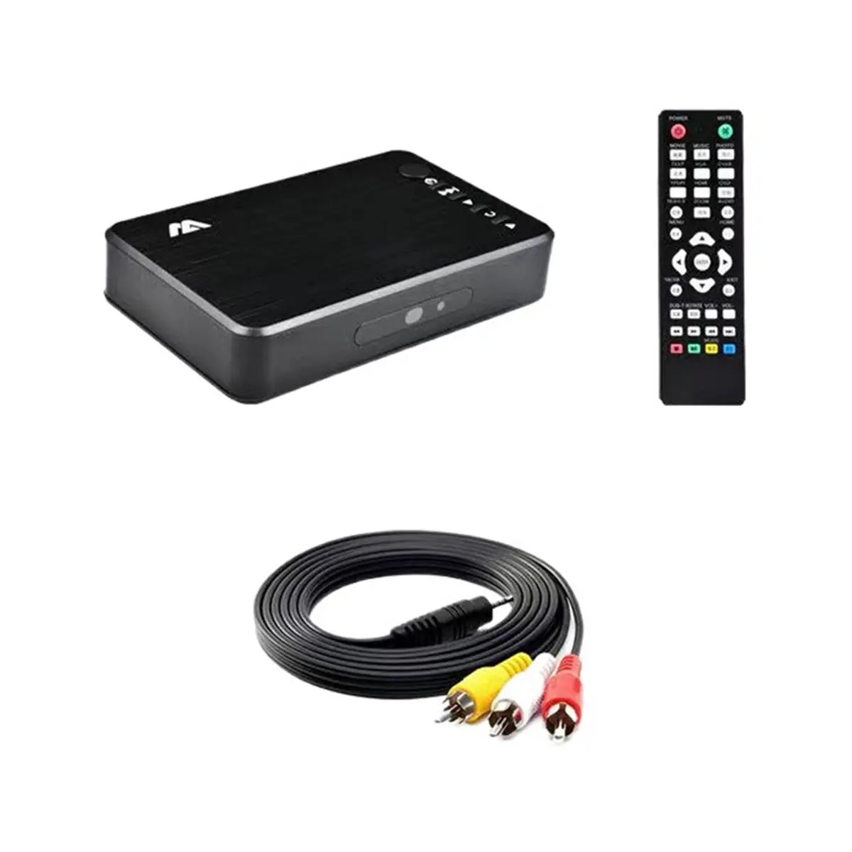 AS62 Mini Full HD Media Multimedia Player Autoplay 1080P USB External HDD Media Player VGA AV for SD U Disk MKV RMVB EU PLUG