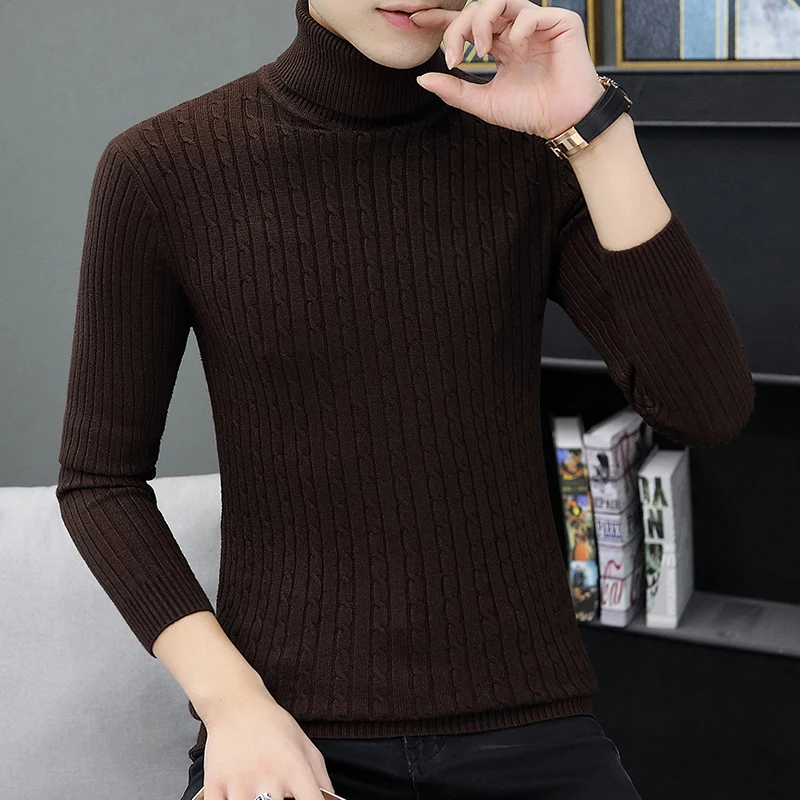 

Весенне-осенний мужской свободный свитер с высоким воротником, модный подростковый универсальный мужской свитер Haome, новый повседневный модный топ