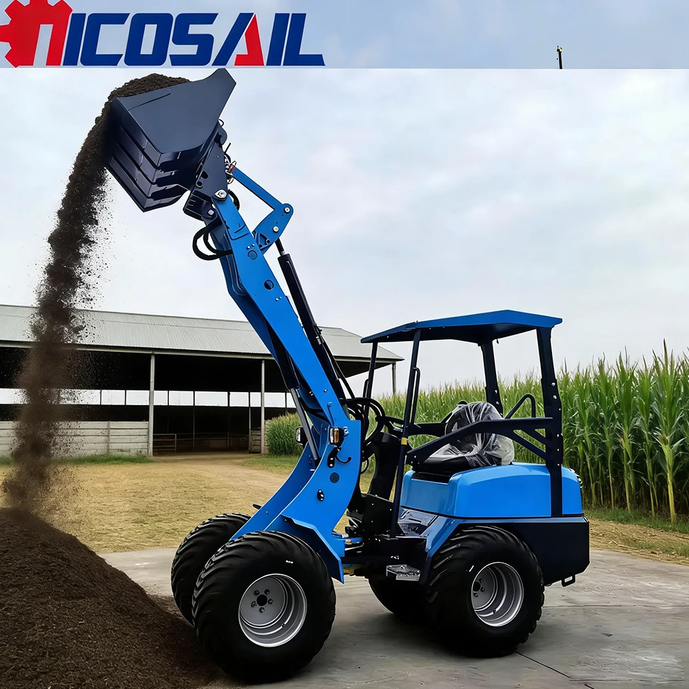 

Enhance flexibility telescopic arm front mounted loader 4x4 mini wheel loader multi accessory multi-functional