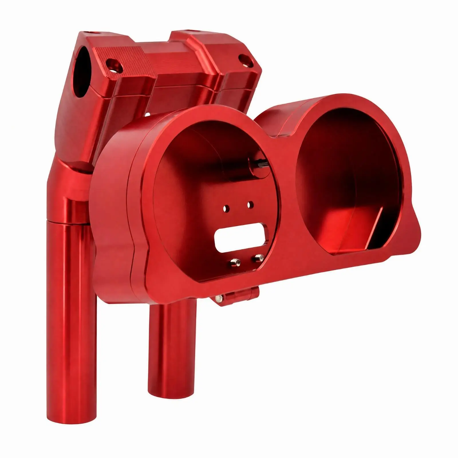 Double Gauge Instrument Housing Bracket Motorcycle Control Mount for Road Glide Aluminum Alloy Cockpit Upgrade