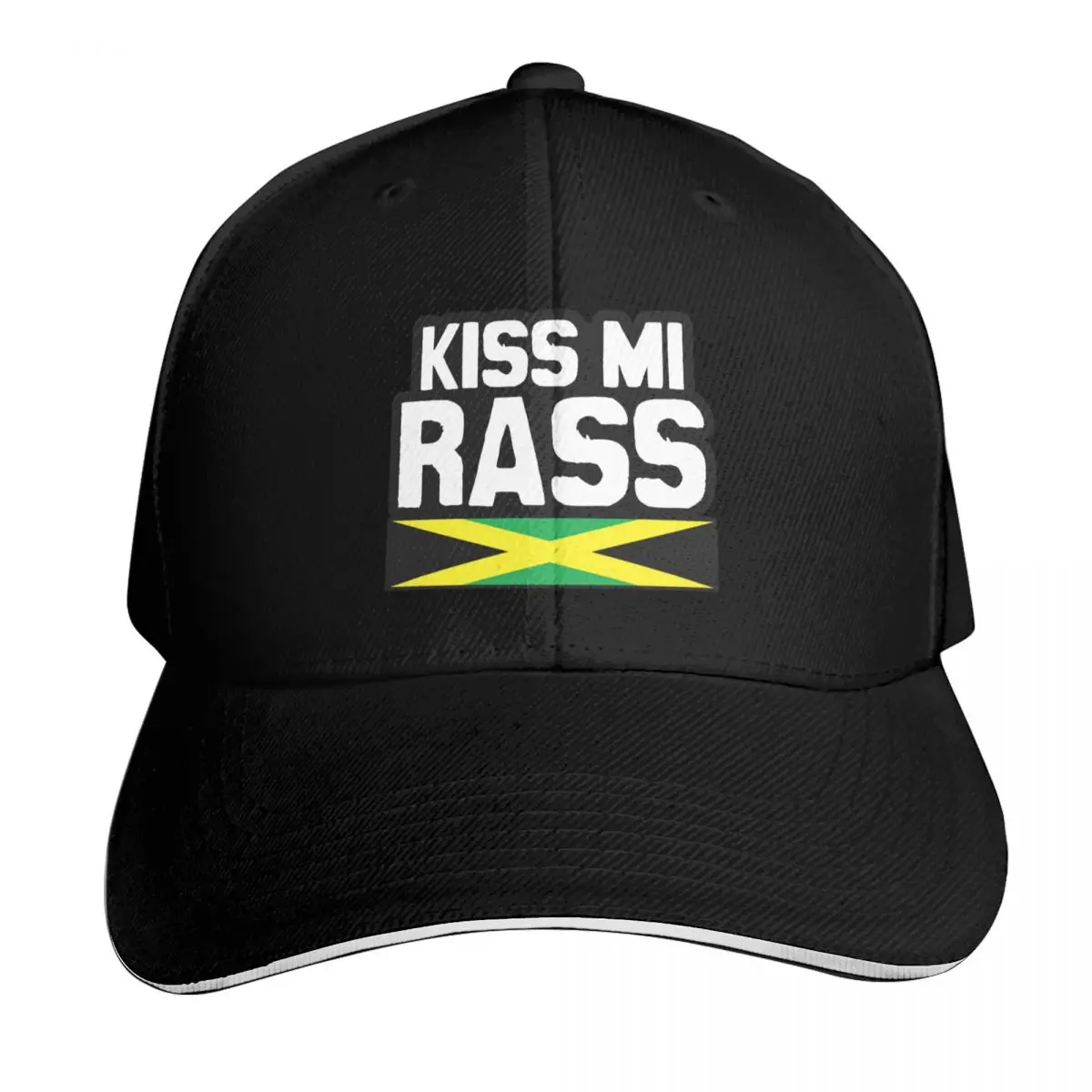 Kiss Mi Rass Jamaican Curse Words Jamaican Patois Jamaican Slang Big Up Jamaica Baseball Cap