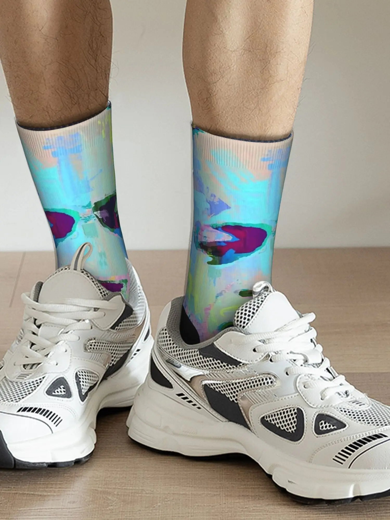 AliExpress Syntecso George Floyd Poster Socks  Anti Sweat Stockings Women Men Medium Soft Cycling Socks Autumn Korean Custom Socks