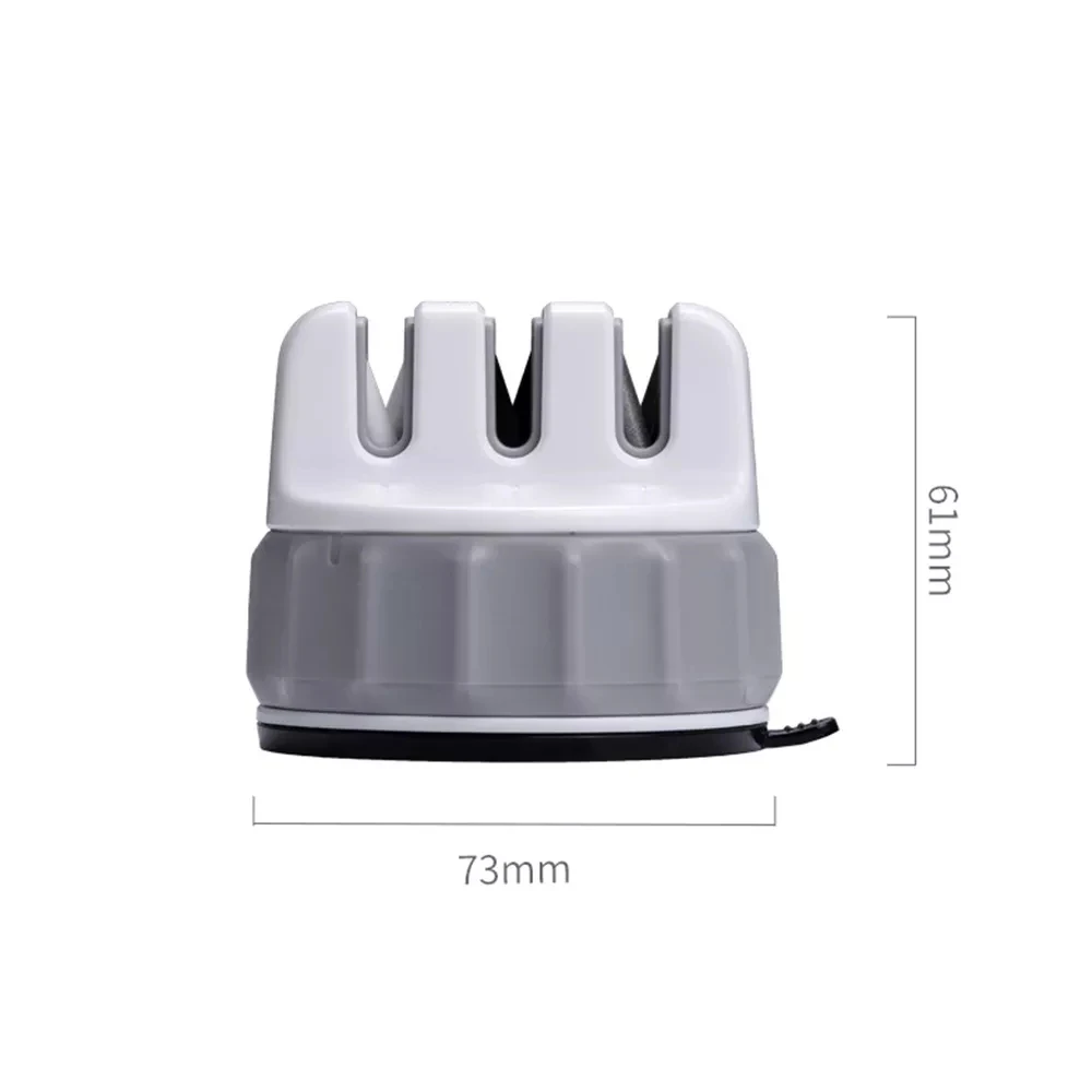 Original Huohou Mini Knife Sharpener Fixable Sharpen Stone Trible Wheel Whetstone Super suction Knife Sharpening Tool Grindstone