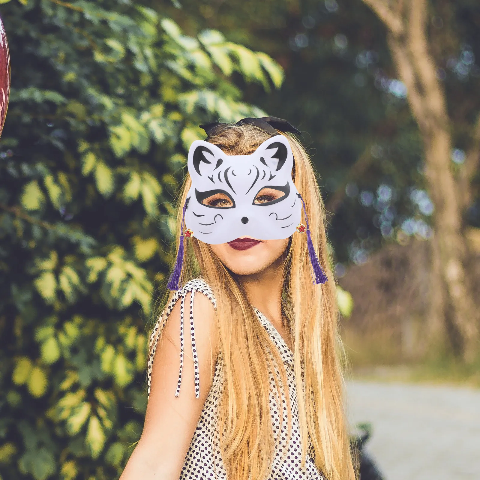 Japanese Cat Anime Mask Fashio - Photography Japanese ulasan dan harga
