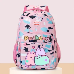 Pusheens Girls School Backpack Anime Kawaii Cat Shoulders Bags Kids Travel High-capacity Knapsack Fashion Rucksack Children Gift