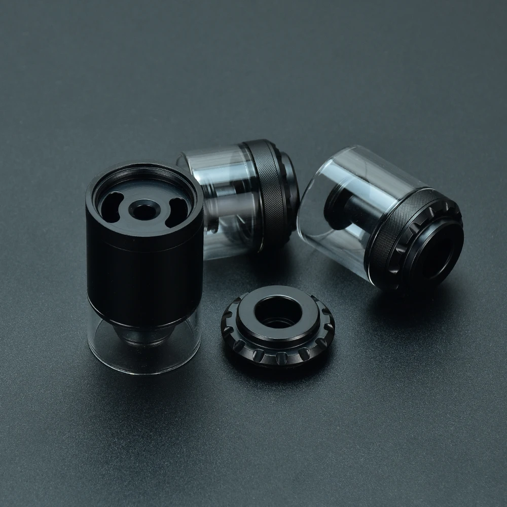 Bellcap Vervanging Verious Black Glass, Buis SION Synchronization Bellcap, 2ml, 4ml, 6ml, Compatible pour Bischop, MTL, RTA