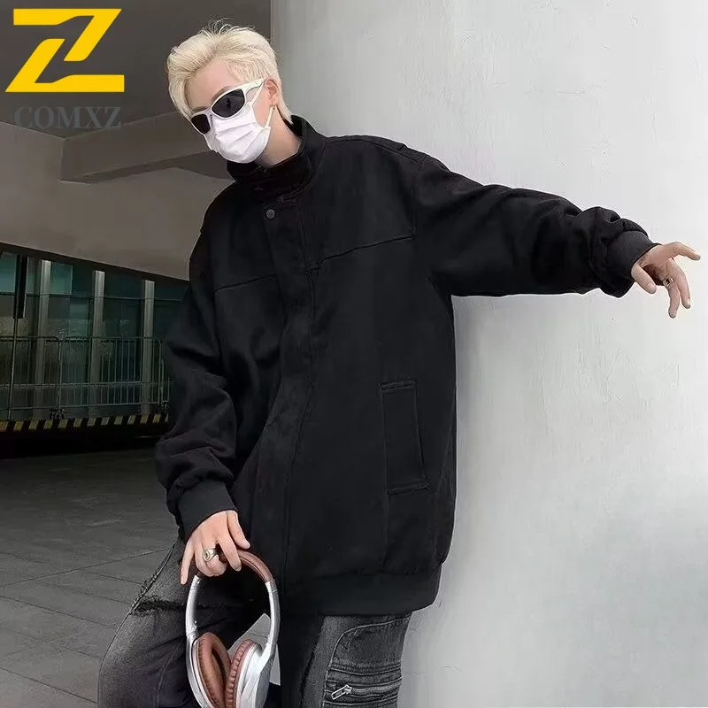 

​Men MA1 Bomber Jacket American Style Retro Workwear Baseball Coat Spring Autumn Loose Functional Windbreaker Casual Outerwear​