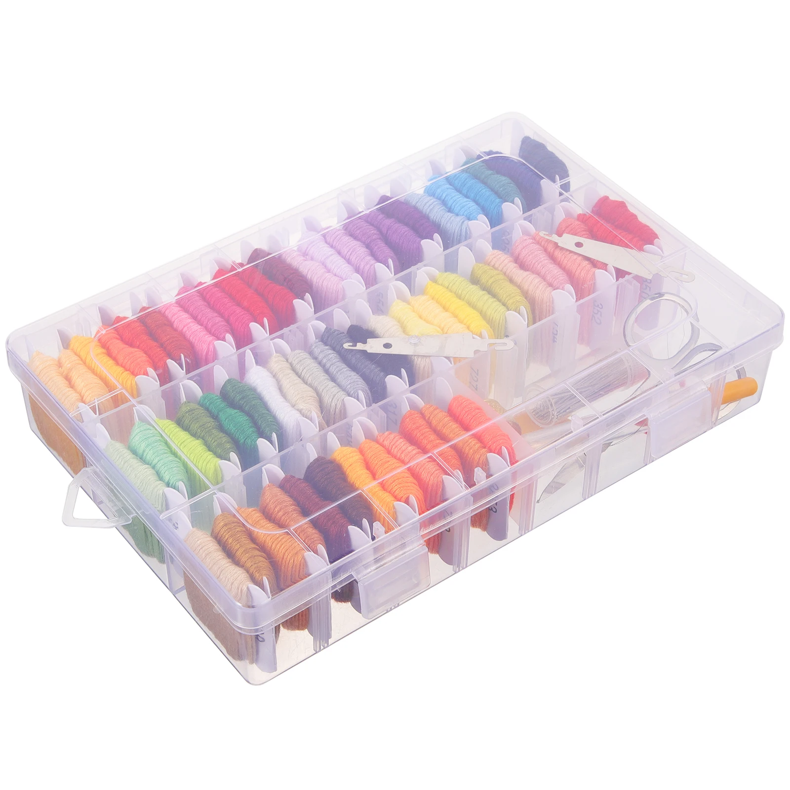 

1Set Embroidery Thread Kit Fine Workmanship Colored DIY Sewing Threads Full Set for Cross Stitch Quilt Handcraft Supplies