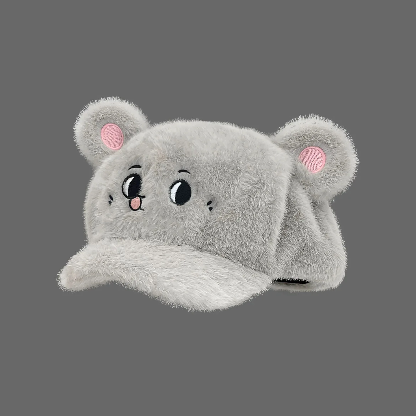 1pcs Cute cartoon plush duck tongue hat for men and women autumn winter fun mouse shaped thick beret Gifts for students