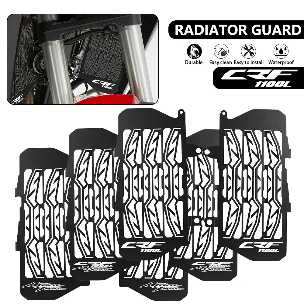 

FOR Honda Africa Twin CRF1100L 2020 2021 2022 2023 Motorcycle Accessories Radiator Grill Guard Cover Engine Skid Plate Cover Set