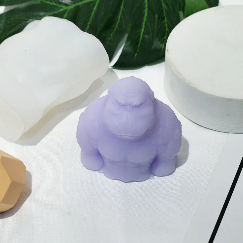 

Сильная силиконовая форма Gorilla в виде свечи, гипсовая форма для резьбы, искусство, форма для украшения дома, свадебный подарок ручной работы