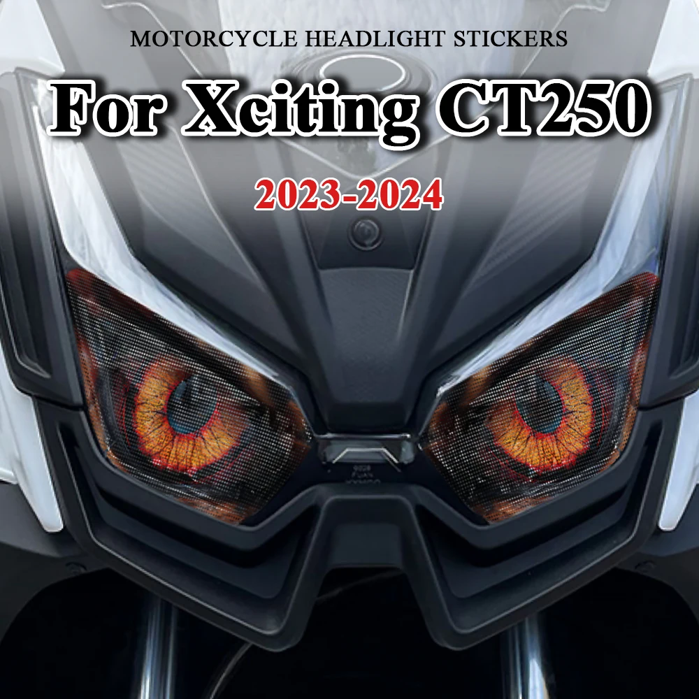 

Waterproof Headlight Protection Sticker Motorcycle Headlamp Decal Motorbike Accessories For Kymco Xciting CT250 CT 250 2023 2024