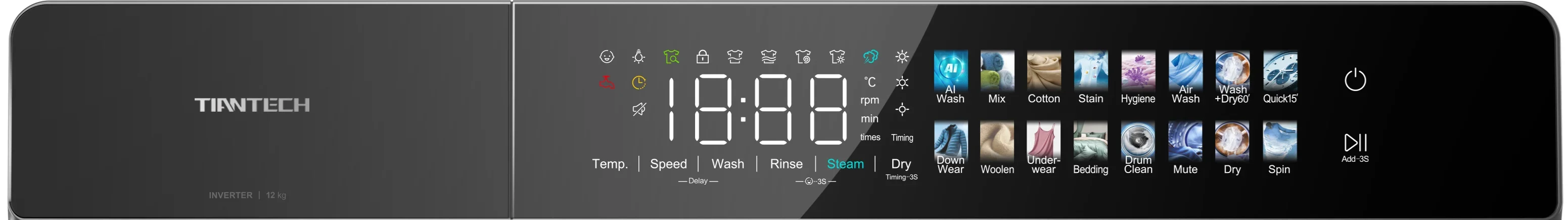 Touch Screen Intelligent Program Front-load Washing Machine and Drying Machine All in One