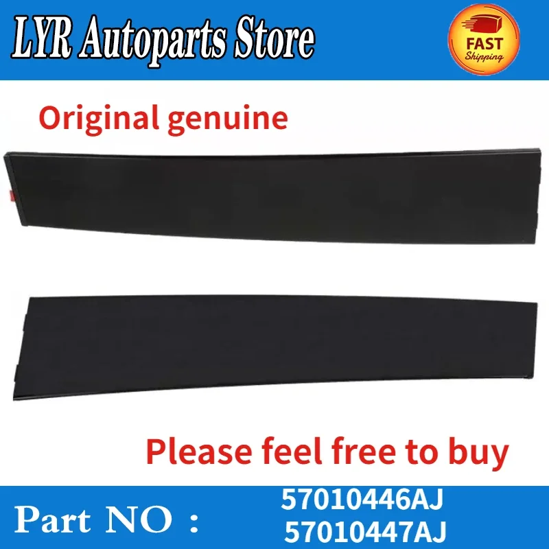 For 11-16 JEEP GRAND CHEROKEE RIGHT LEFT SIDE REAR DOOR B PILLAR APPLIQUE TRIM 57010446AJ 57010447AJ