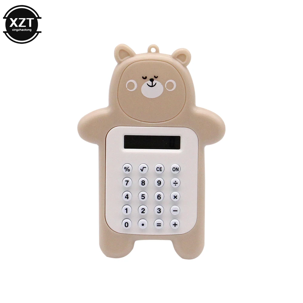 Portable Kawaii Mini Calculator Pocket Size 8 Digits Display Cartoon Mini Ultra-thin Button Cute Calculator School Supplies