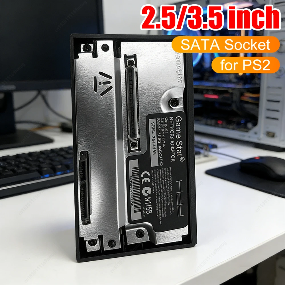 

Универсальный сетевой адаптер для игровой консоли, интерфейс SATA/IDE, параллельная сетевая карта, 2,5/3,5-дюймовый SATA HDD, игровые аксессуары для PS2