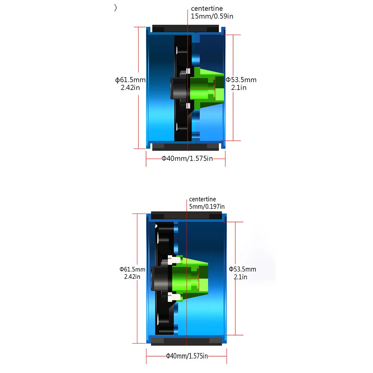 Metall Beadlock Offset -5/-15mm Veränderbare 2,2 zoll Felge Nabe Für RC AUTO 1/10 Axial SCX10 Wraith RR10 KM5 YETI Traxxas TRX4