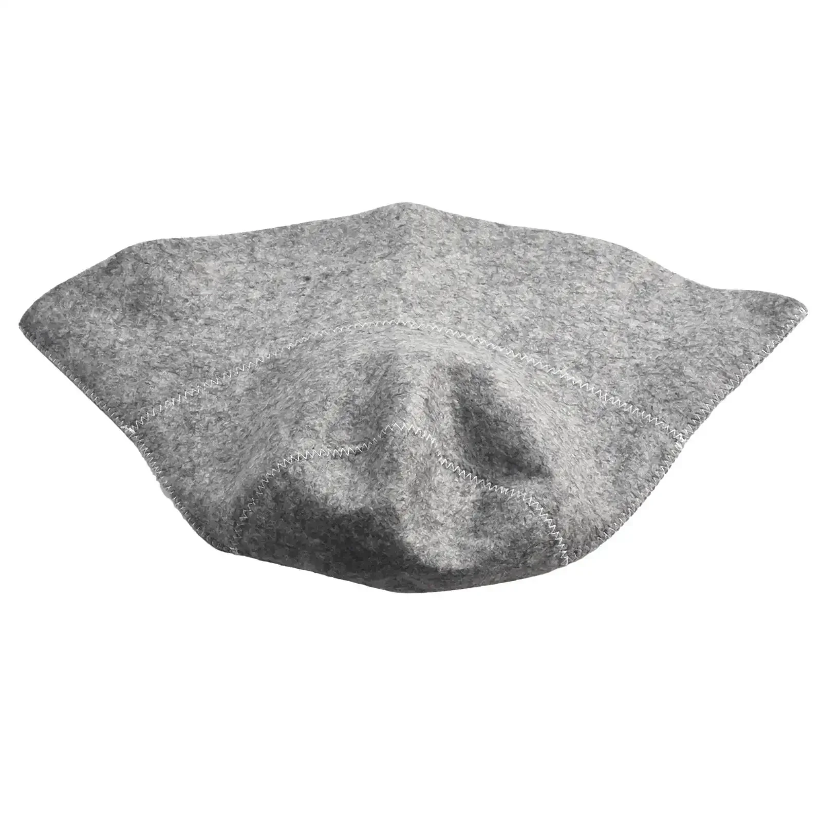 1pc Felt Sauna Hat Anti Heat Thicken Wool Felt Shower Cap Hair Turban For Bath House Head Protection Bathroom Accessories Gray