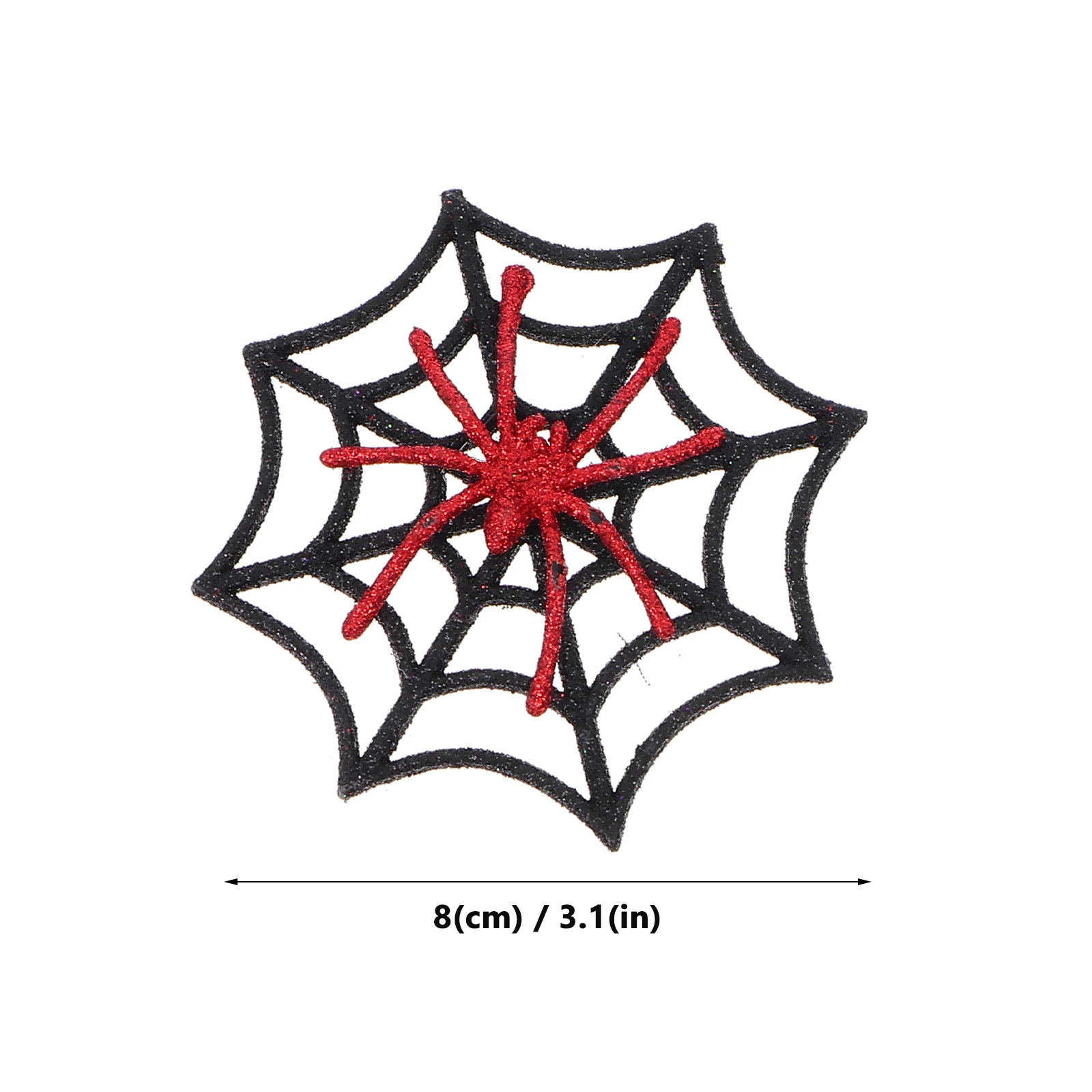 

12 Pcs Glitter Durable Plastic Halloween Cobwebs Decorative Webs Realistic Spiders Party Garden naments