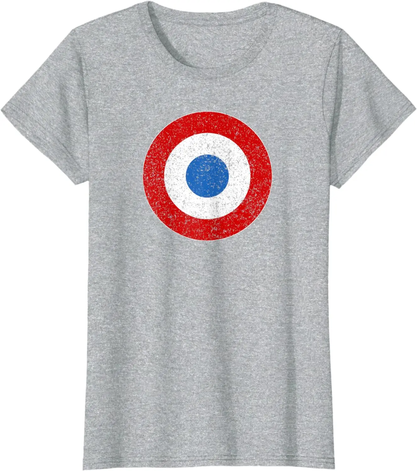 فرنسا سلاح الجو Roundel FAF القوات المسلحة تي شيرت قصير الأكمام عادية القطن س الرقبة رجل تي شيرت #4