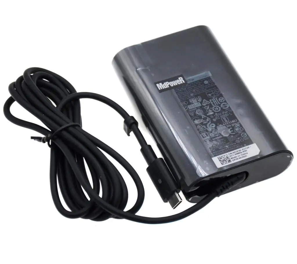 Mới Ban Đầu 65W Loại-C PD USB AC Adapter Dành Cho Laptop Dell Latitude 5290 5290 7285 7389 7390 Thunderbolt3 20V 3.25A Sạc Cung Cấp Điện