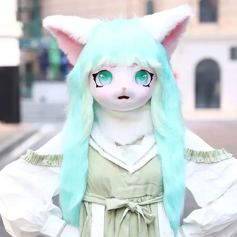 Fursuit Headset Furry Head Base Comiket Furry Kig Kigurumi Cosplay Mask