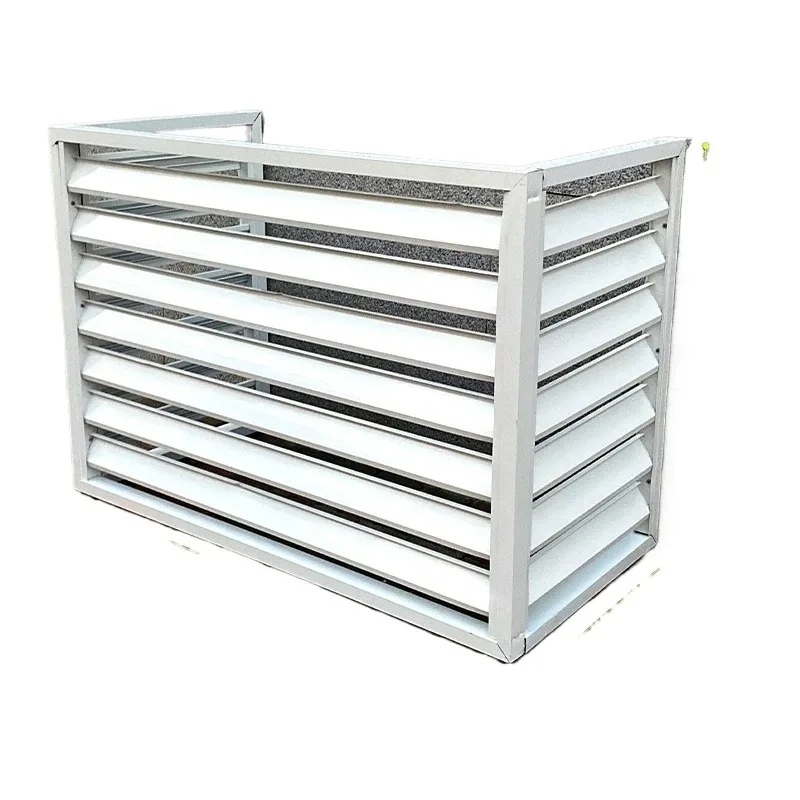 cover decorative louvers anti-theft sunshade floor-to-ceiling balcony air conditioner external machine space utilization