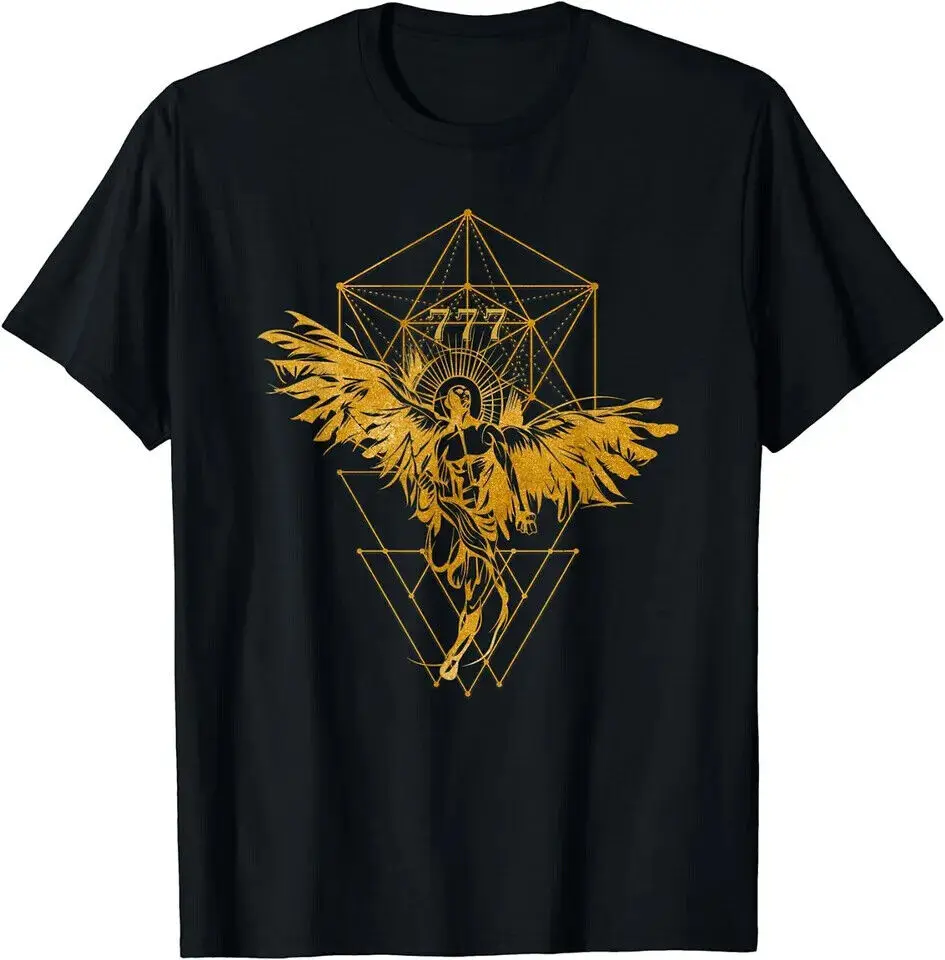 New Angel Number 777 Sacred Geometry Healing Funny T-Shirt USA Tee Size S-5XL