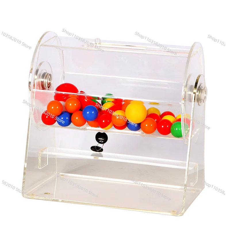 Acrylic Lottery Box & Transfer Cage, Large Event Raffle Machine Fair & Just Draw for Parties