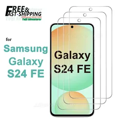 Screen Protector for Galaxy S24 FE Samsung 6.7 Tempered Glass Crystal HD 9H Transparent Anti Scratch Case Friendly High Aluminum