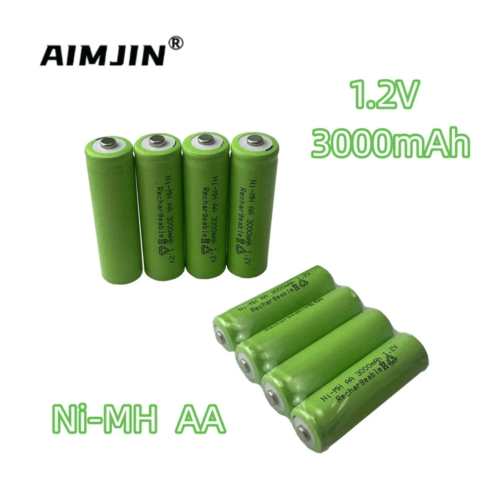 

New 1.2V 3000mAh Ni MH AA Rechargeable Battery Rechargeable Ni MH AA Rechargeable Toy Microphone