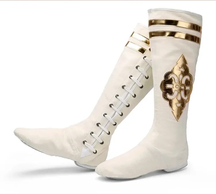 

Mongolian Canvas Dance Shoes Xinjiang Dance Performance Boots Dance