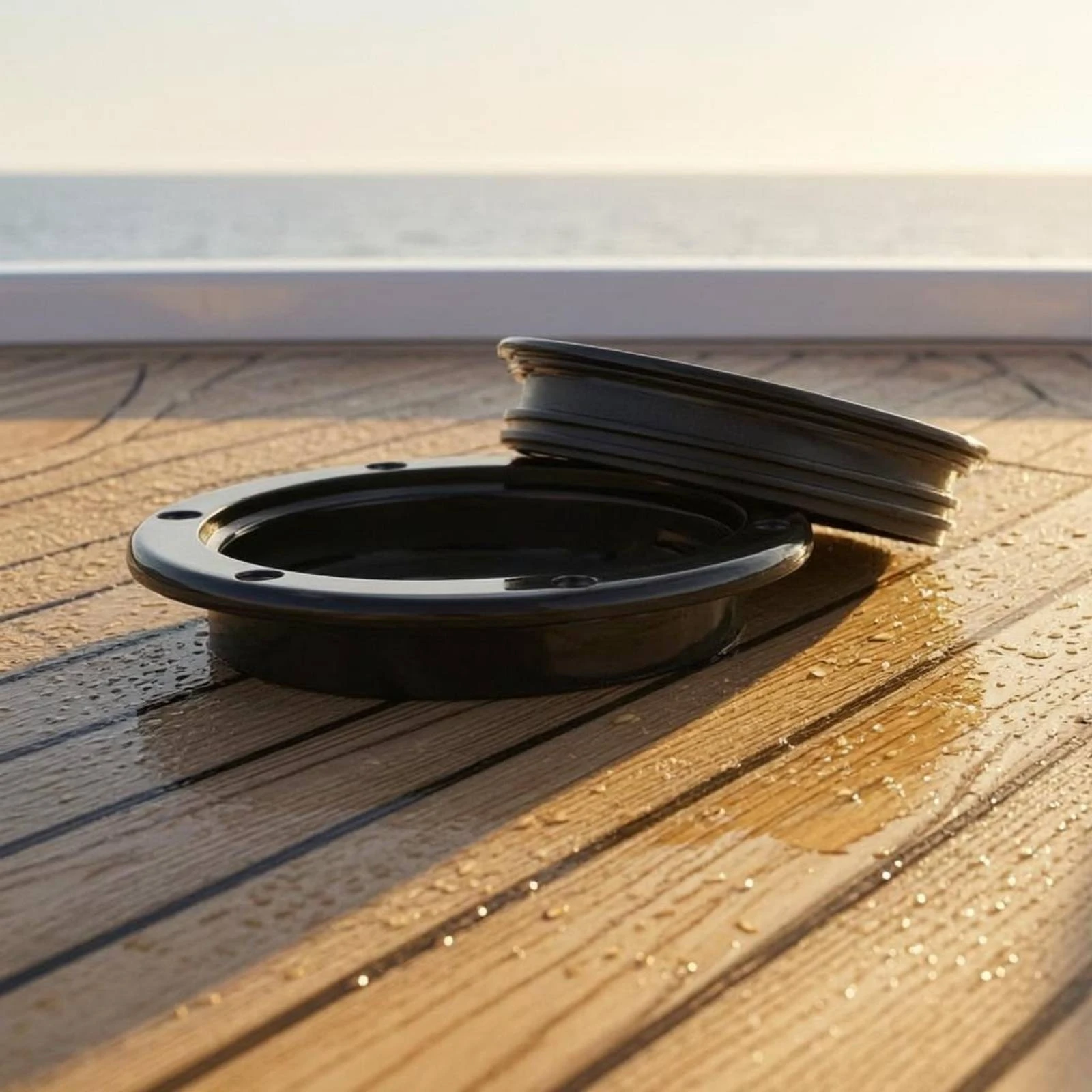 

Boat Inspection Hatch Recessed Finger Grips Round Deck Hatch Marine Entry Port Molded Plastic Easy to Install