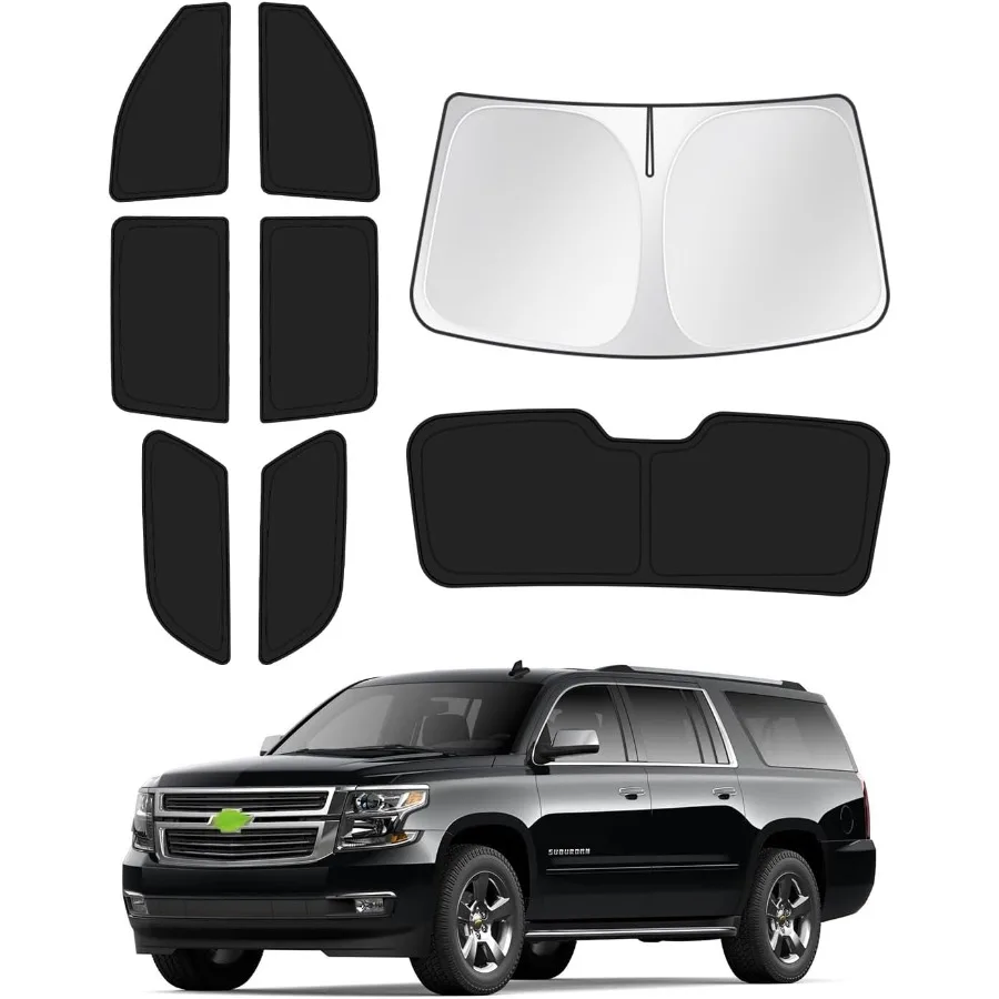 

Sunshades for 20212025 2026 GMC Yukon XL Chevy Suburban Accessories Windshield Sun Shade Side Rear Window Shade Cover Sun Visor