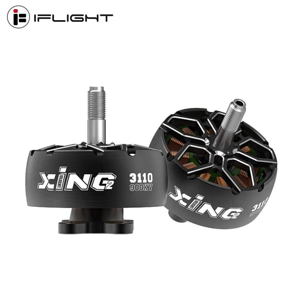 IFlight XING2 3110 900KV/1600KV/1250KV Brushless Motor W/ 5mm Titanium Alloy Shaft Compatible 6-9inch Propeller for RC FPV Drone