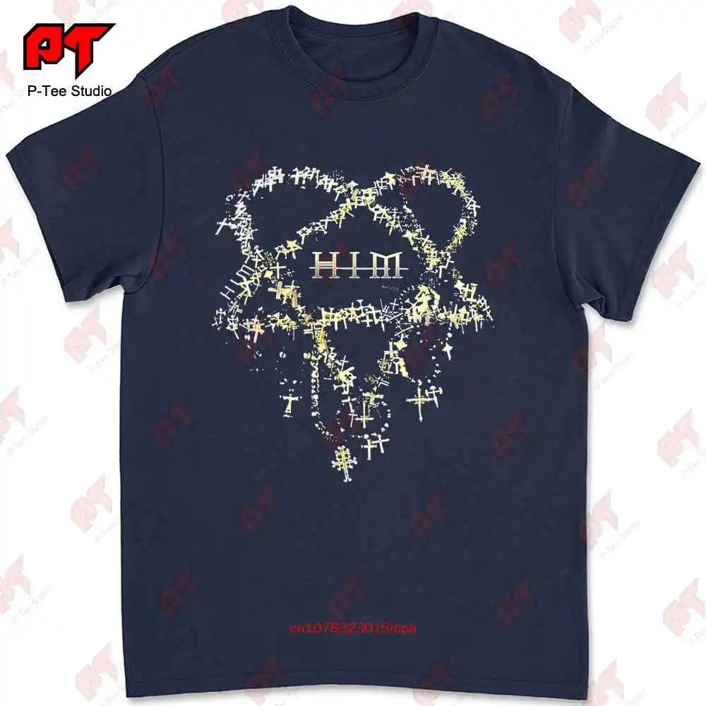 His Infernal Majesty Him Heartagram Adult 2010 Tour Ville Valo T-shirt U1U7