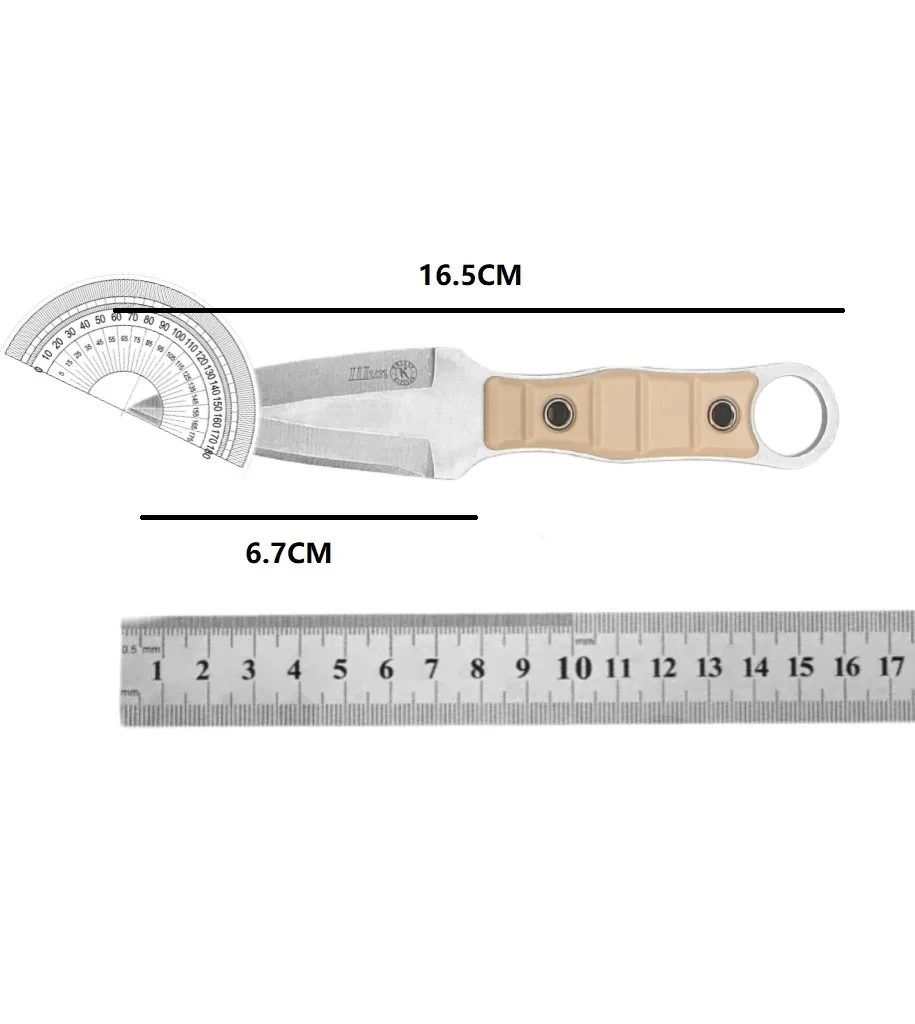 Outdoor camping high hardness straight knife, multi-function knife, hand knife, one steel straight knife, sharp knife