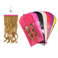 Wig Storage Bag With Hanger Holder Case Wigs Pouch Water Dust-Proof Organizer Protect For Professional Hair Extensions