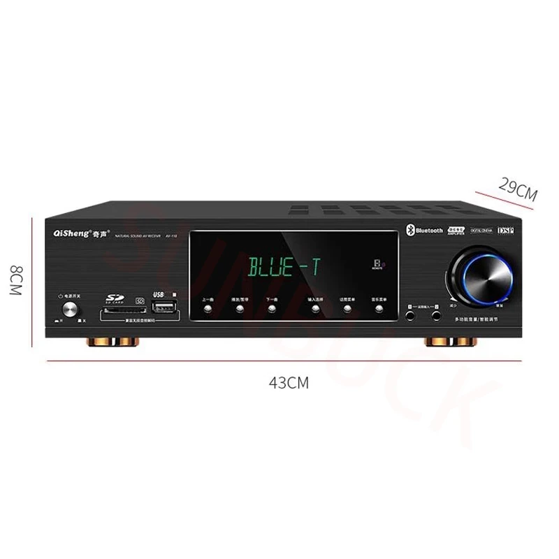 

HIFI 900W 5.1 Bluetooth High Power Amplifier 5.1 Surround Stereo Home HD Professional HIFI Audio Home Theater Amplifier Audio