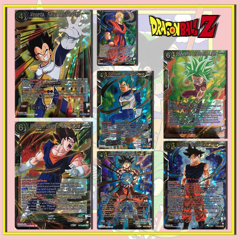 

Bandai Dragon Ball US version BT23 SR card Son Goku Bejita Yonsei Son Gohan Kefla Коллекция игрушек для мальчиков на день рождения рождественские подарки